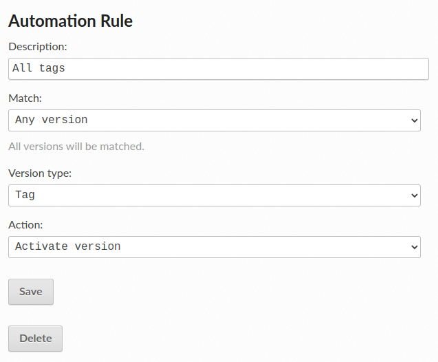 Add an automation rule