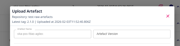 BAR upload existing version